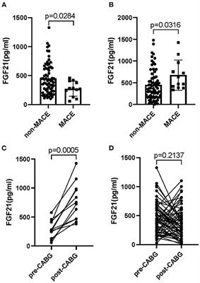 Serum FGF21 Levels Predict the MACE in Patients With Myocardial Infarction After Coronary Artery Bypass Graft Surgery